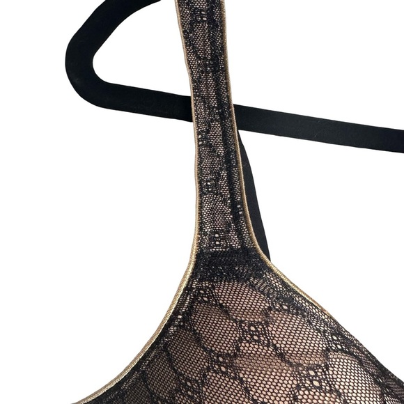 Stunning Support Full Coverage Bra with Geo Lace in Black Size 44G (4D) Soma - Picture 5 of 7